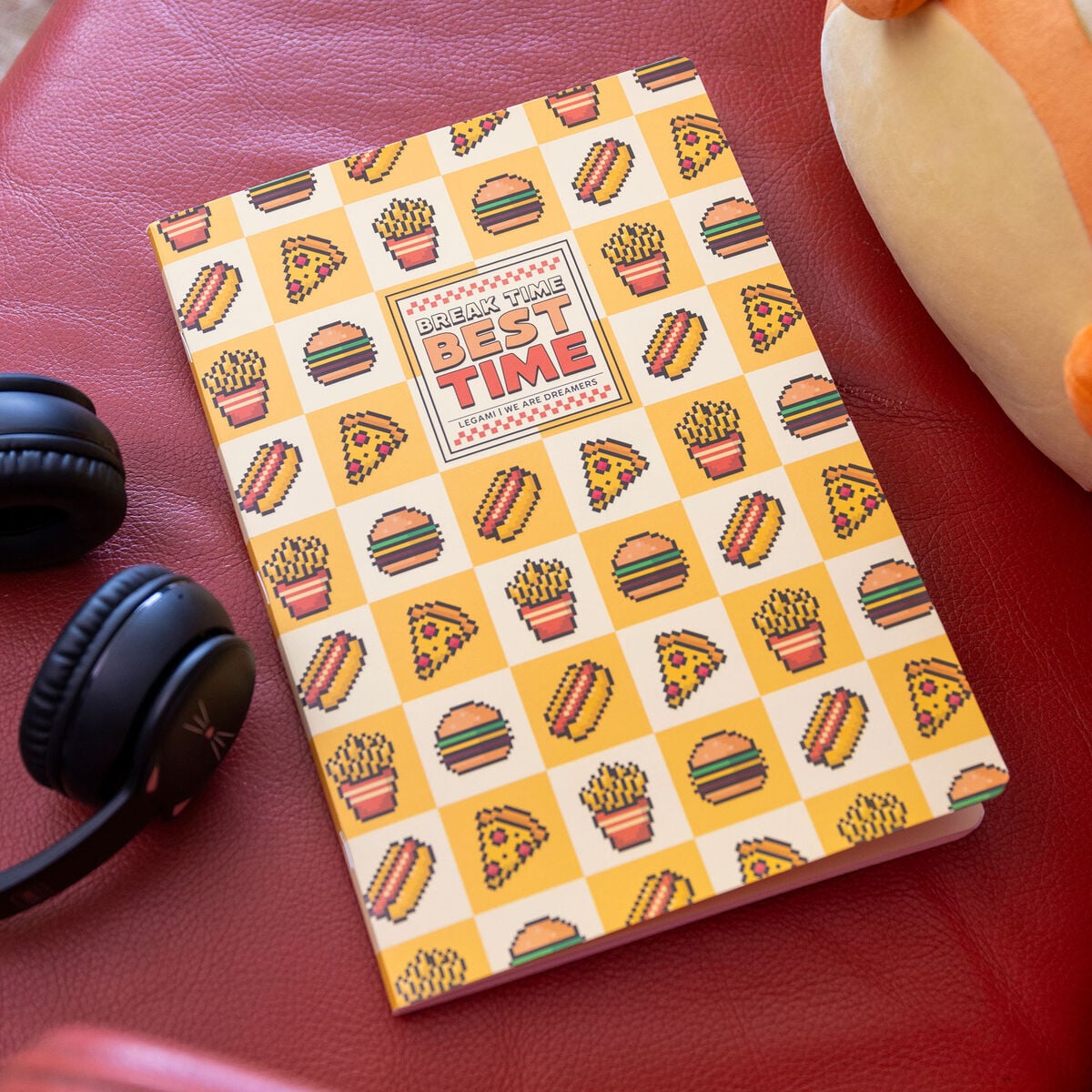 Legami - Cuaderno de ejercicios - Cuaderno A4 - Rayas de 8 mm - Food Pixel