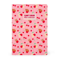 Legami - Cuaderno de ejercicios - Cuaderno A4 - Cuadriculado de 5 mm - Oso Cherry