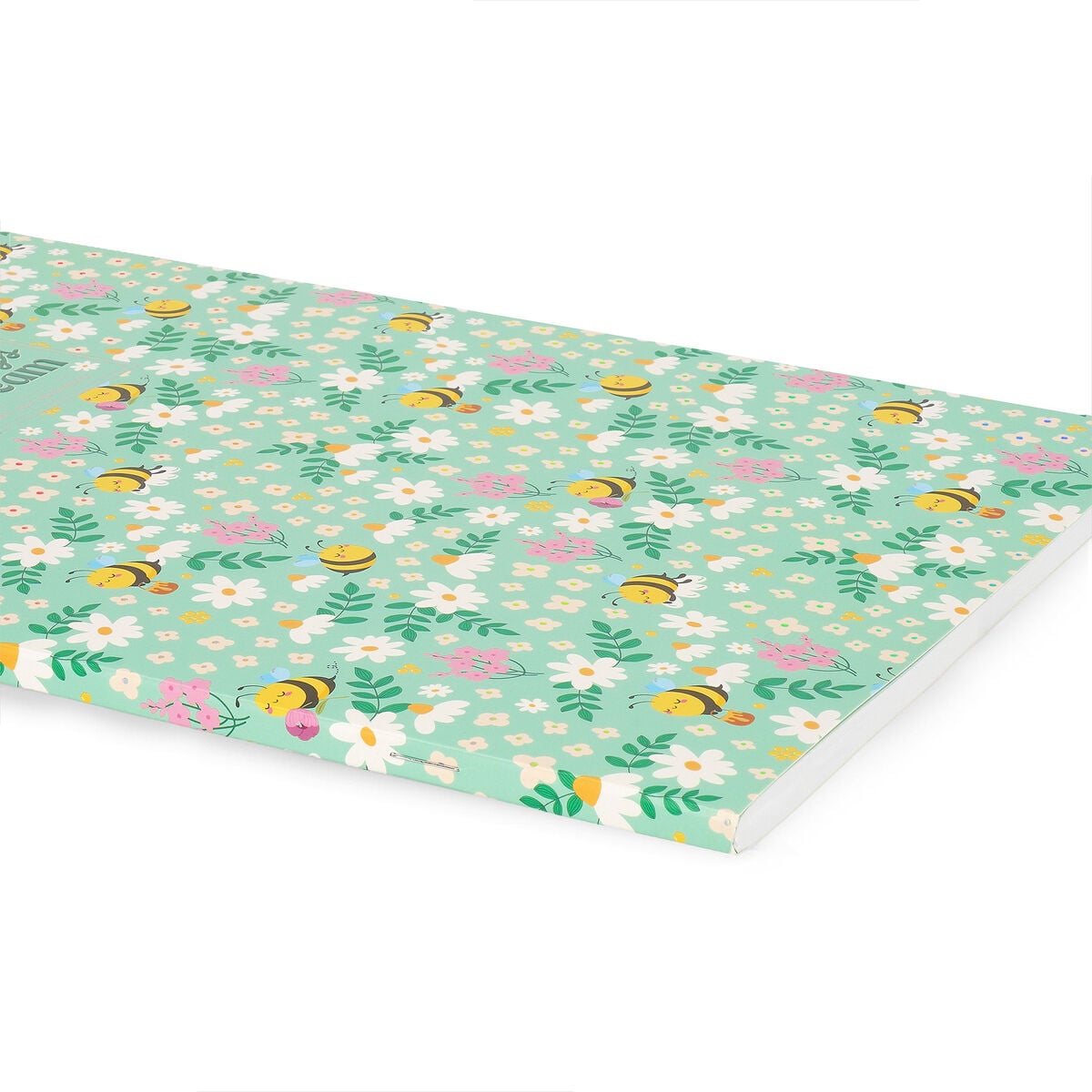 Legami - Cuaderno de ejercicios - Cuaderno A4 - Cuadriculado de 5 mm - Abejas y flores