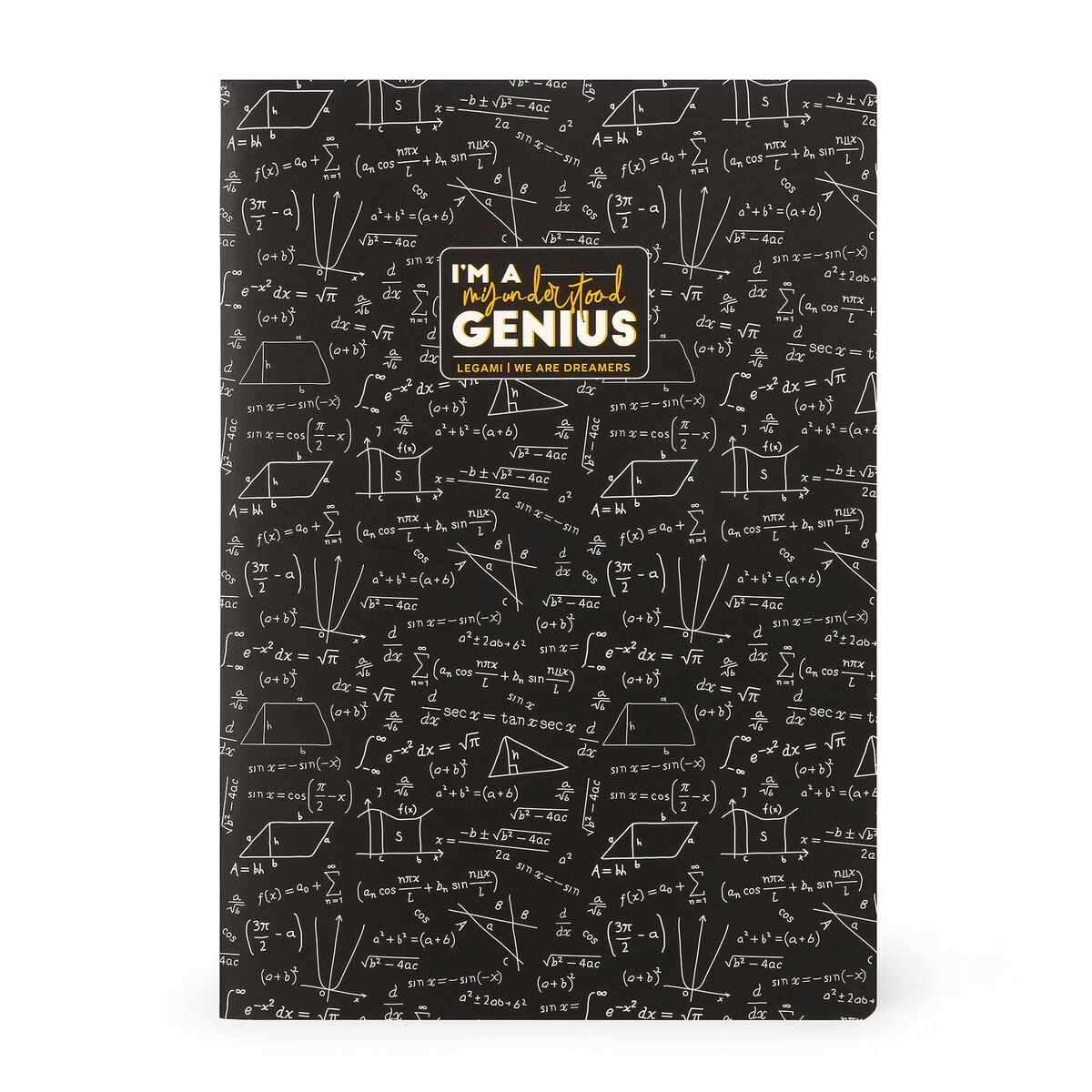 Legami - Cuaderno de ejercicios - Cuaderno A4 - Cuadriculado 5 mm - Genius