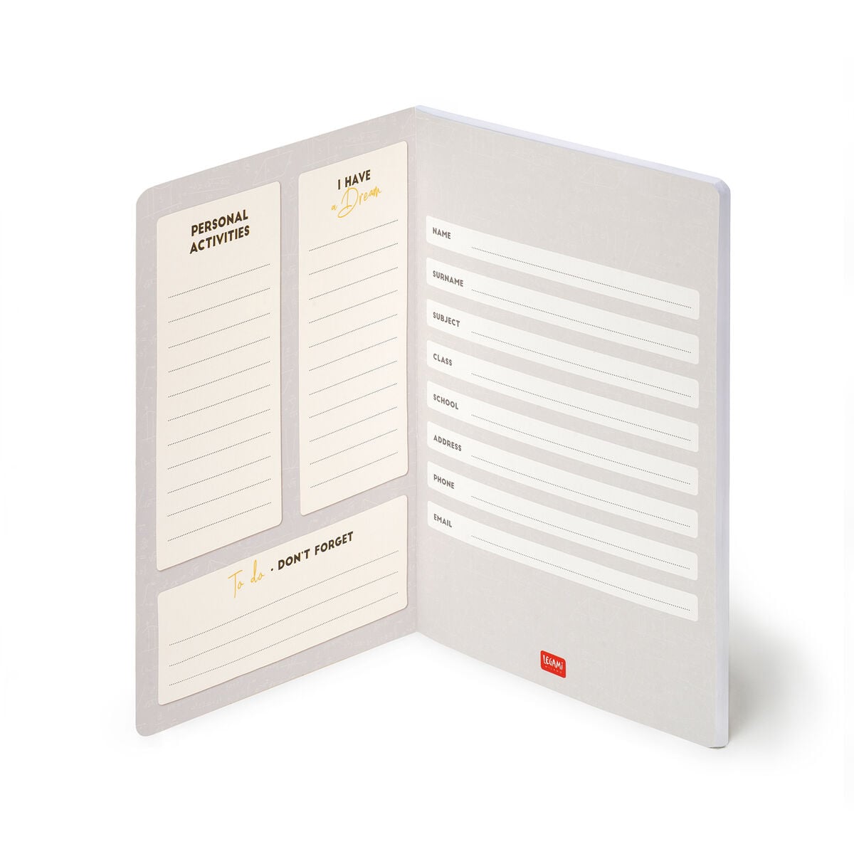 Legami - Cuaderno de ejercicios - Cuaderno A4 - Cuadriculado 5 mm - Genius