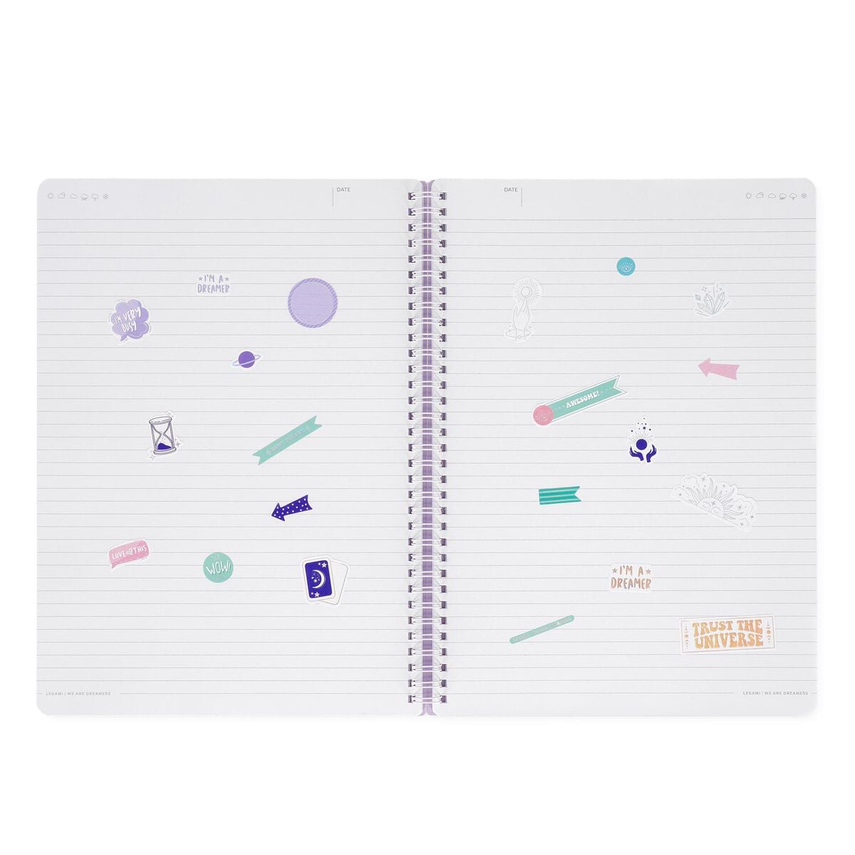 Legami - Cuaderno de tapa dura ilustrada A4 con renglones - Tarot - Espiral