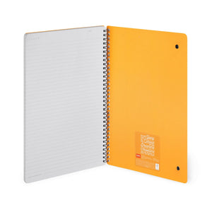 Legami - Cuaderno A4 rayado con tapa dura ilustrada - Panda Rojo - Espiral
