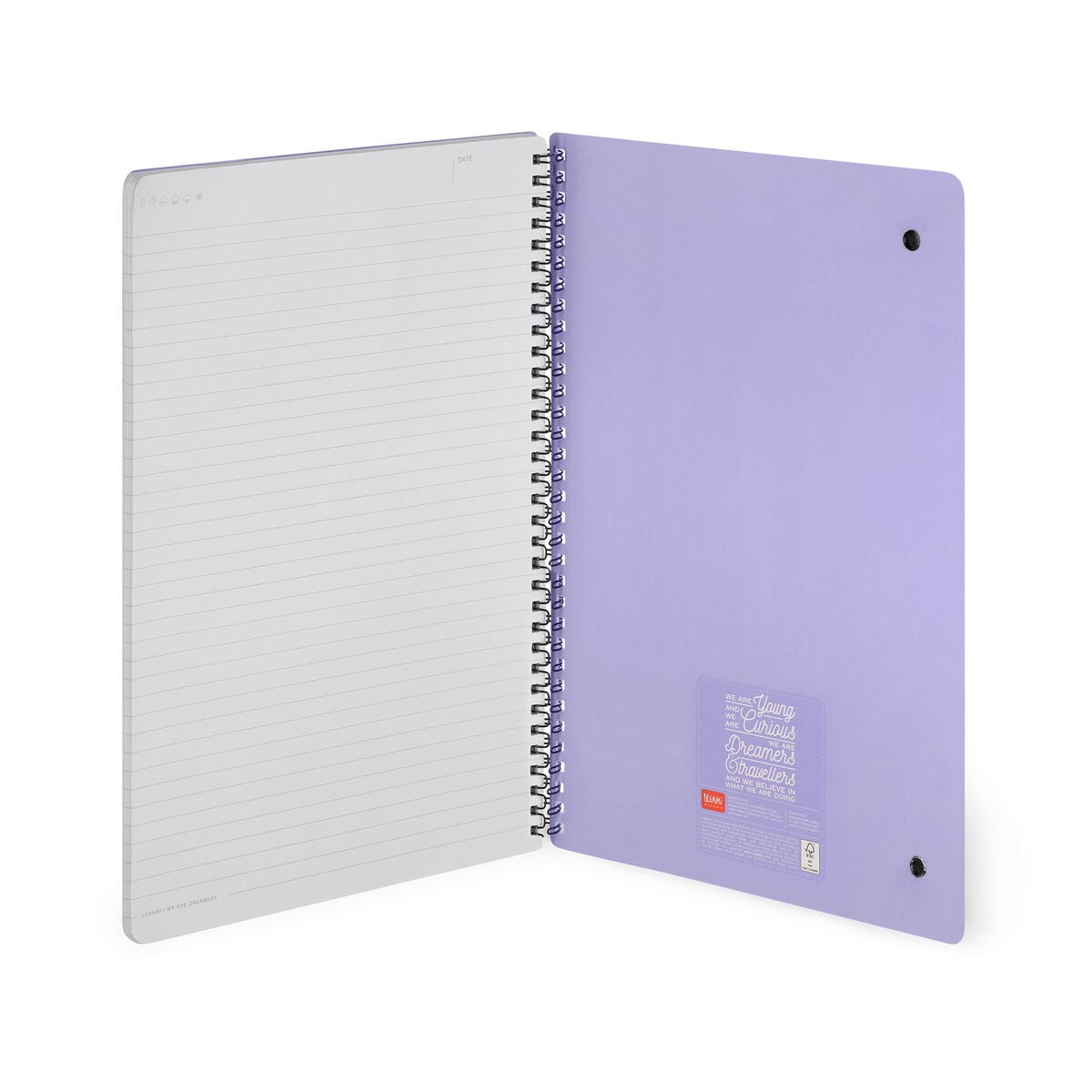 Legami - Cuaderno A4 de Rayas con Tapa Dura Ilustrada - Unicornio - Encuadernación en Espiral