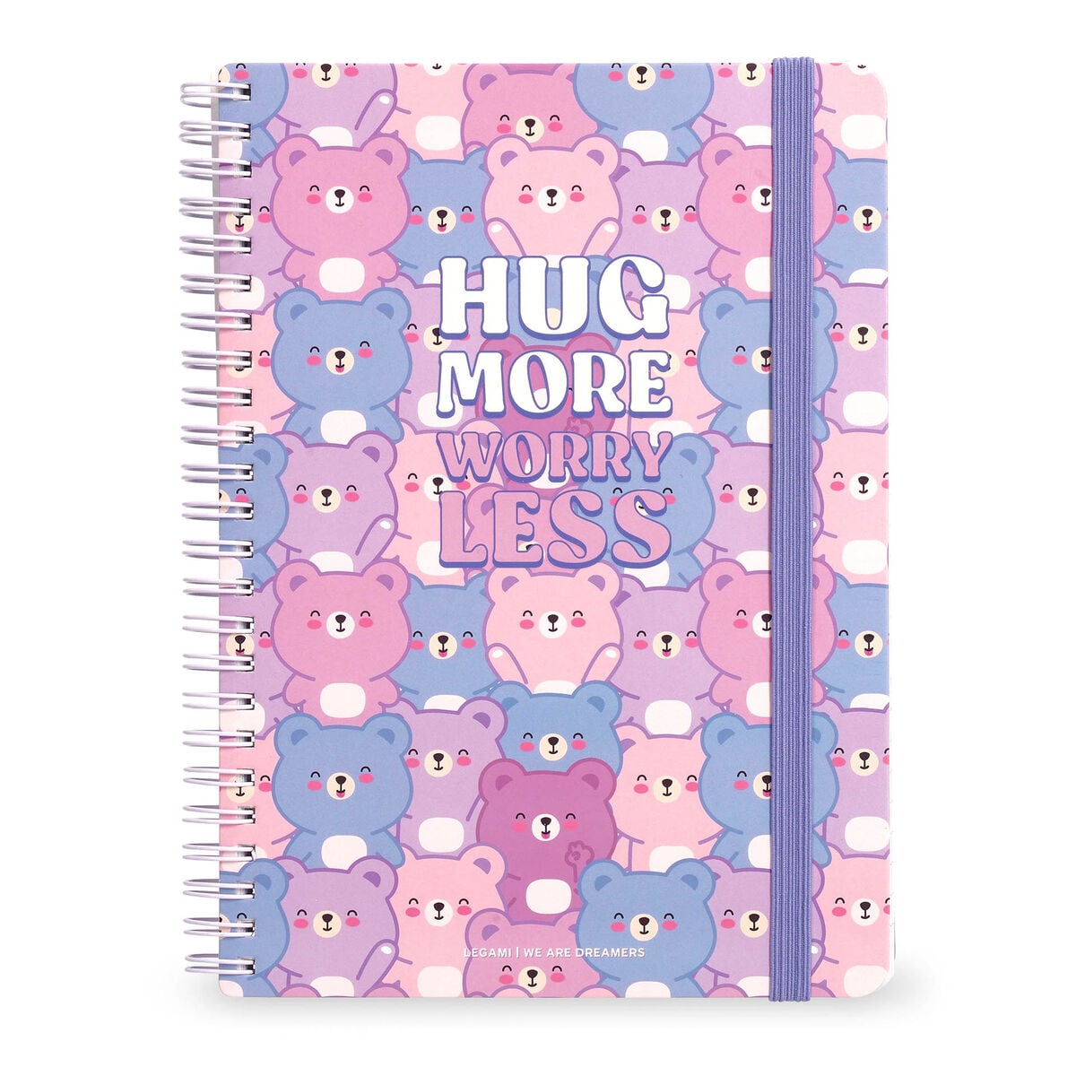 Legami - Cuaderno A4 Rayado con Tapa Dura Ilustrada - Osito - Jotter - Espiral