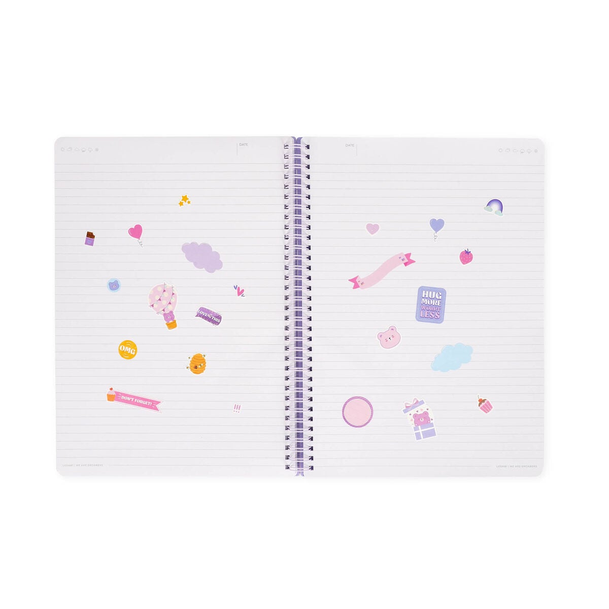 Legami - Cuaderno A4 Rayado con Tapa Dura Ilustrada - Osito - Jotter - Espiral
