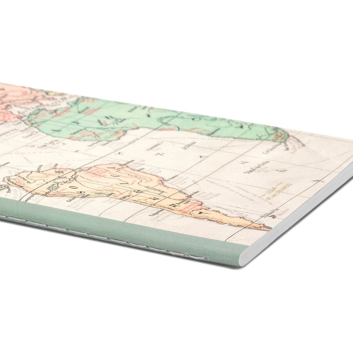Legami - Cuaderno A5 en Blanco con Tapa Blanda Ilustrada - Mapa del Viaje