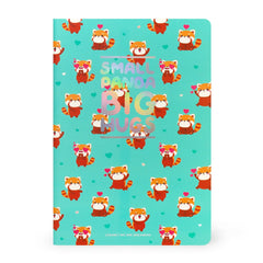 Legami - Cuaderno A5 en blanco con tapa dura ilustrada - Panda Rojo