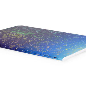 Legami - Cuaderno A5 rayado con tapa dura ilustrada - Stars