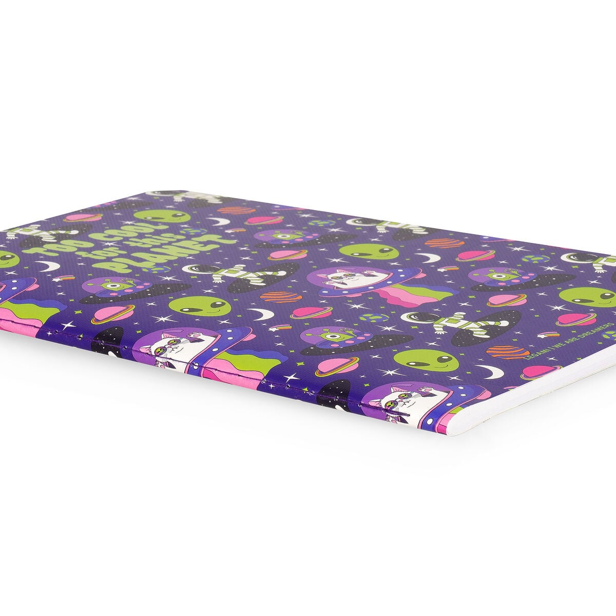 Legami - Cuaderno A5 rayado con tapa dura ilustrada - Espacio