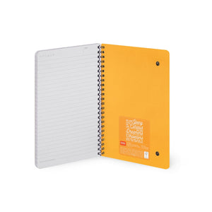 Legami - Cuaderno A5 rayado con tapa dura ilustrada - Panda Rojo - Espiral
