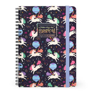Legami - Cuaderno A5 rayado con tapa dura ilustrada - Unicornio - Espiral