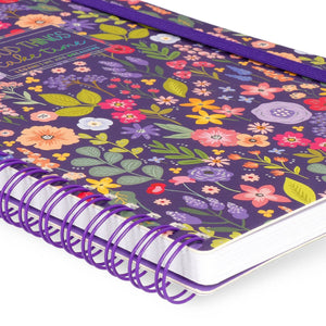 Legami - Cuaderno A5 Rayado con Tapa Dura Ilustrada - Flores - Jotter - Espiral