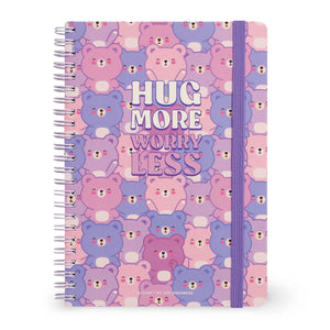 Legami - Cuaderno A5 rayado con tapa dura ilustrada - Osito de peluche - Libreta - Encuadernación en espiral