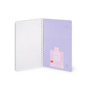 Legami - Cuaderno A5 rayado con tapa dura ilustrada - Osito de peluche - Libreta - Encuadernación en espiral