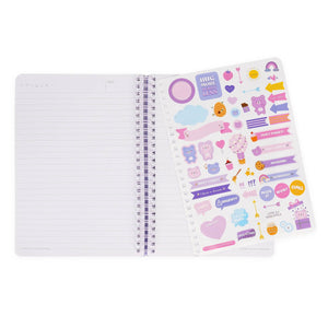Legami - Cuaderno A5 rayado con tapa dura ilustrada - Osito de peluche - Libreta - Encuadernación en espiral