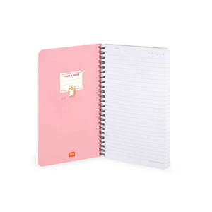Legami - Cuaderno A5 rayado con tapa dura ilustrada - Corgi - Jotter - Espiral