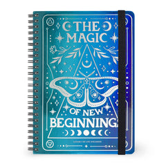 Legami - Cuaderno A5 Rayado con Tapa Dura Ilustrada - Polilla - Jotter - Espiral