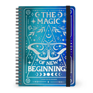 Legami - Cuaderno A5 Rayado con Tapa Dura Ilustrada - Polilla - Jotter - Espiral