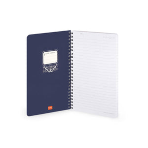 Legami - Cuaderno A5 Rayado con Tapa Dura Ilustrada - Polilla - Jotter - Espiral