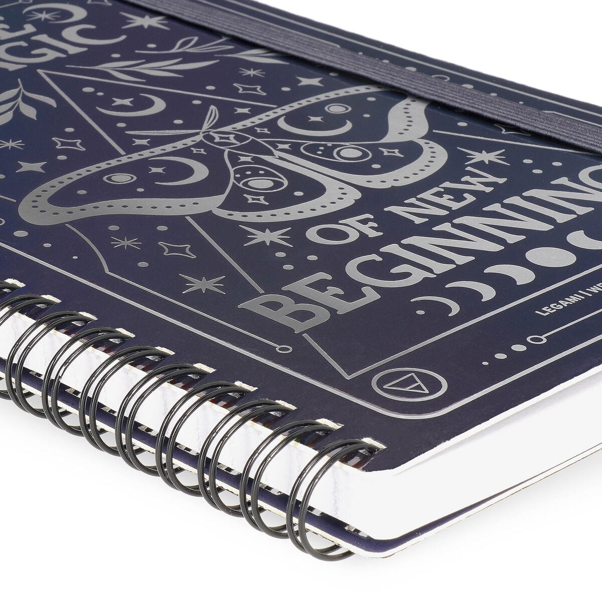 Legami - Cuaderno A5 Rayado con Tapa Dura Ilustrada - Polilla - Jotter - Espiral
