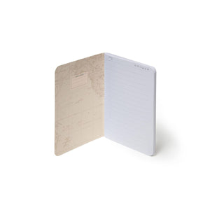 Legami - Cuaderno A6 rayado con tapa dura ilustrada - Mapa de Viaje