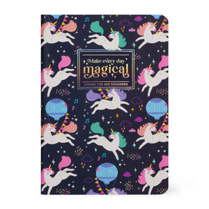 Legami - Cuaderno A6 rayado con tapa dura ilustrada - Unicornio