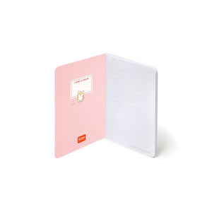 Legami - Cuaderno A6 rayado con tapa dura ilustrada - Corgi