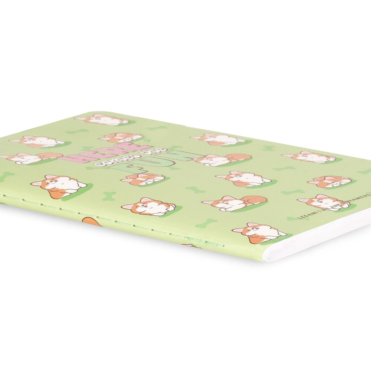Legami - Cuaderno A6 rayado con tapa dura ilustrada - Corgi
