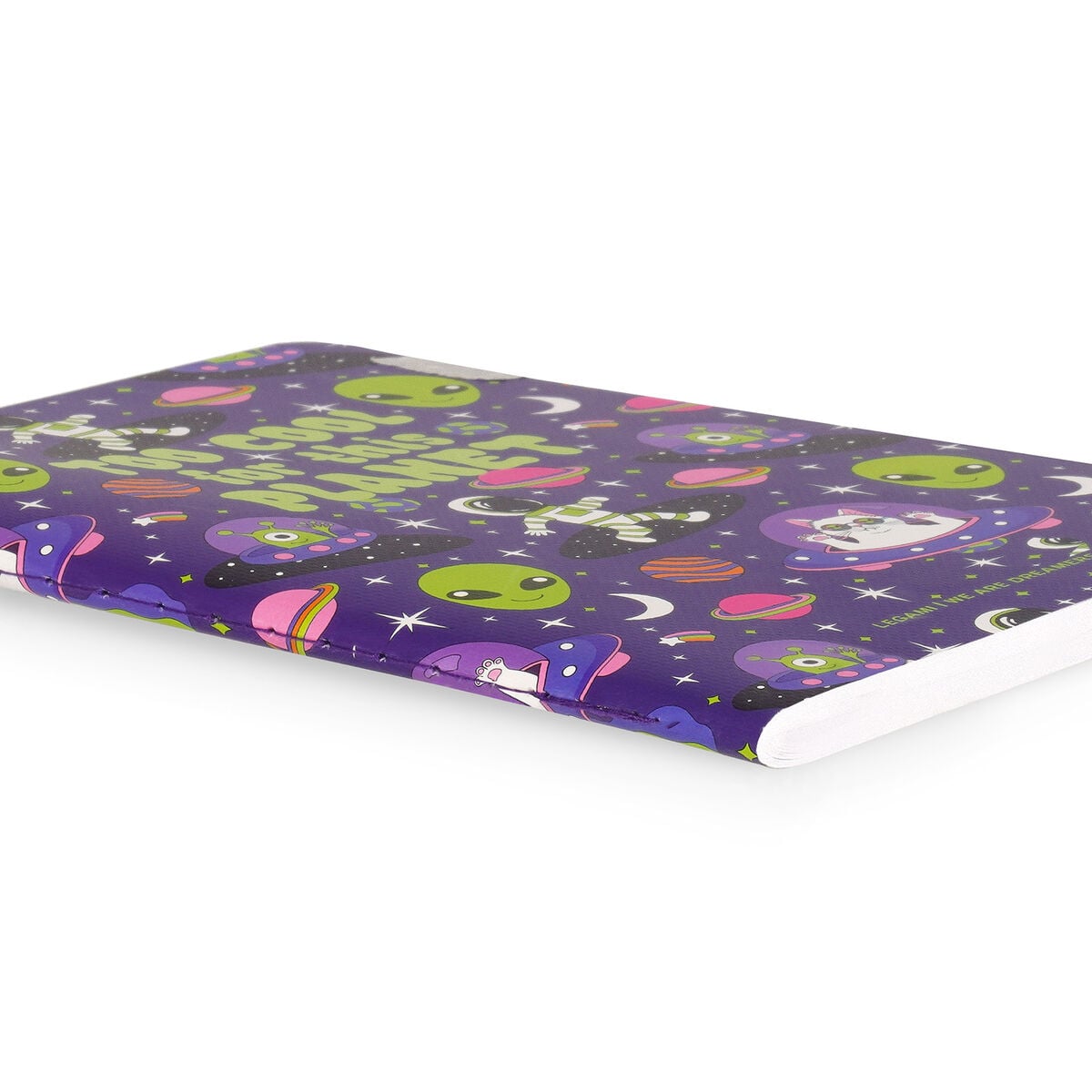 Cuaderno rayado A6 con tapa dura ilustrada Legami - Espacio