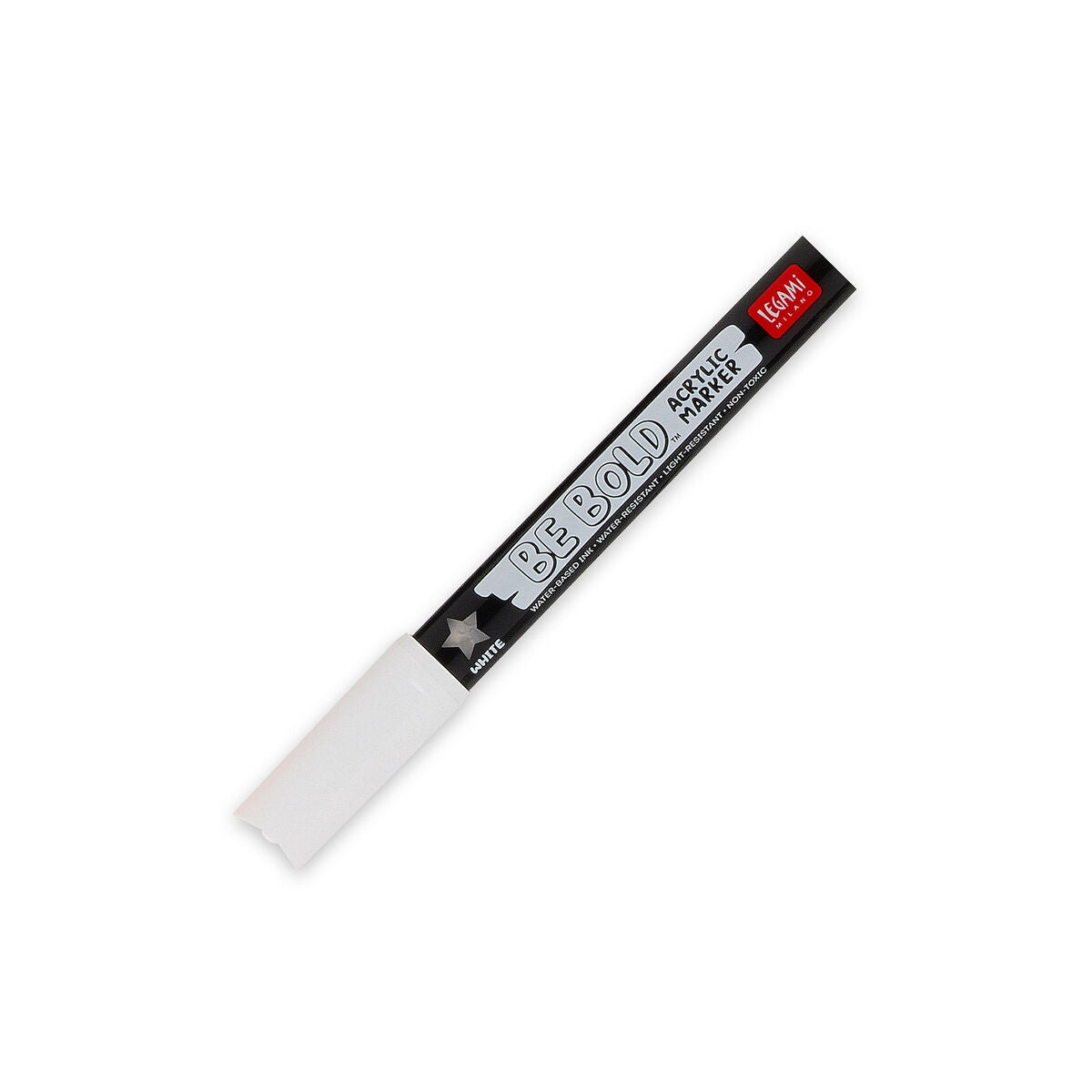 Legami - Rotulador de pintura acrílica - Tinta blanca - Be Bold