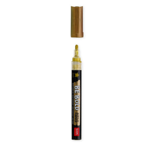 Legami - Rotulador de pintura acrílica - Tinta dorada - Be Bold