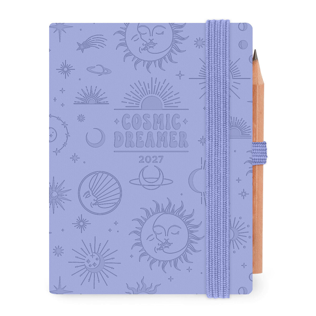 Legami - Mini agenda de 12 meses, 2 días por página - 2027 - Cosmic Lilac