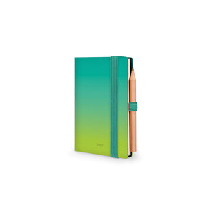 Legami - Mini Agenda Bilingüe de 12 Meses, 2 Días por Página - 2027 - Shades Green