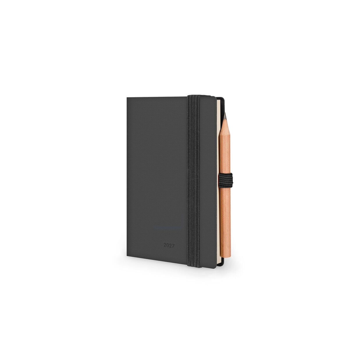 Legami - Mini Agenda Bilingüe de 12 Meses y 2 Días por Página - 2027 - Black Suit