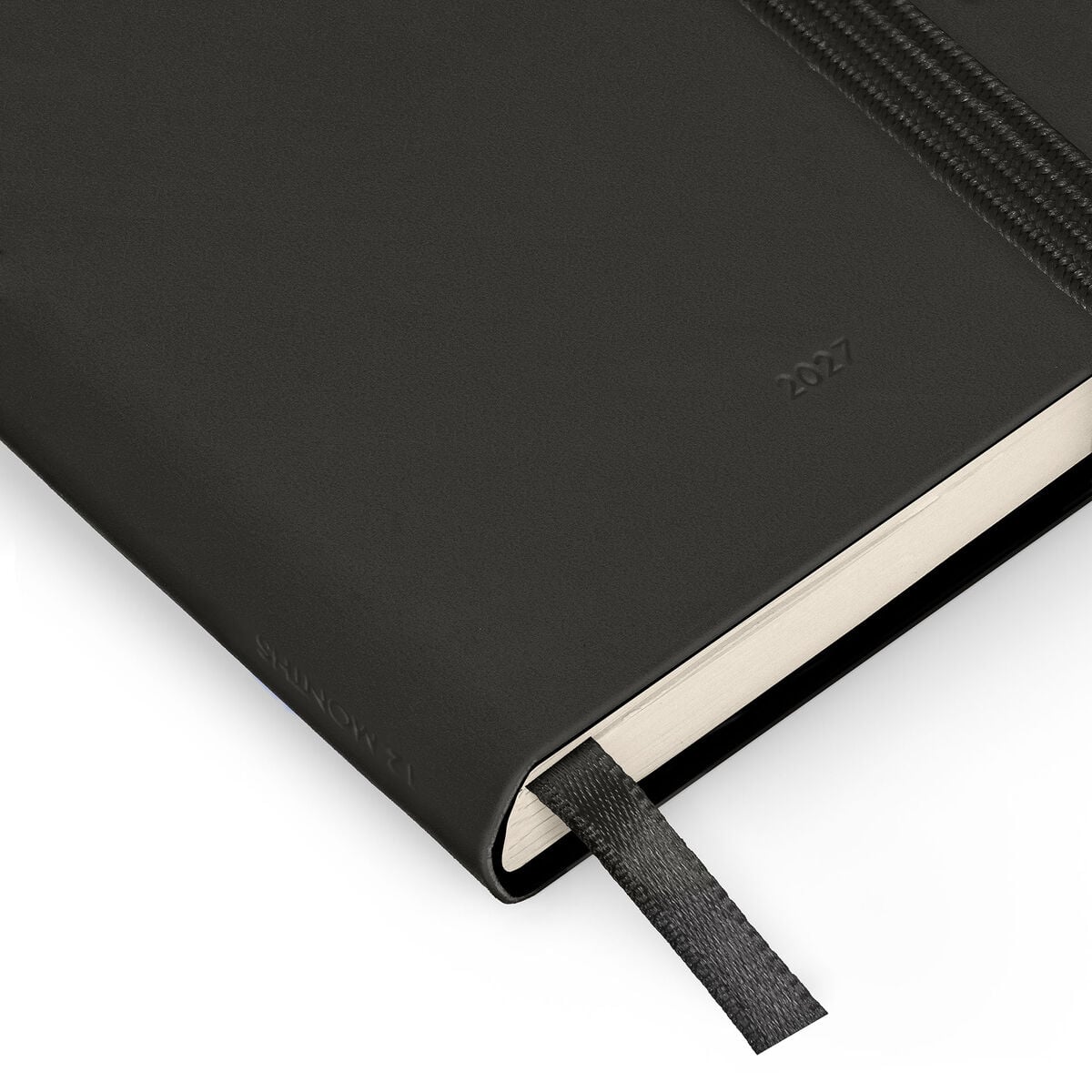 Legami - Mini Agenda Bilingüe de 12 Meses y 2 Días por Página - 2027 - Black Suit