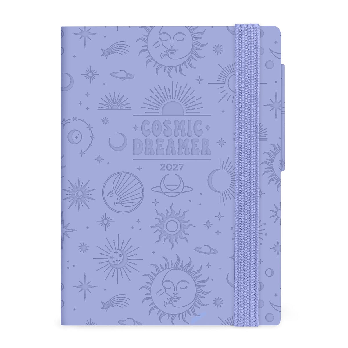Legami - Agenda semanal pequeña de 12 meses 2027 - Cosmic Lilac