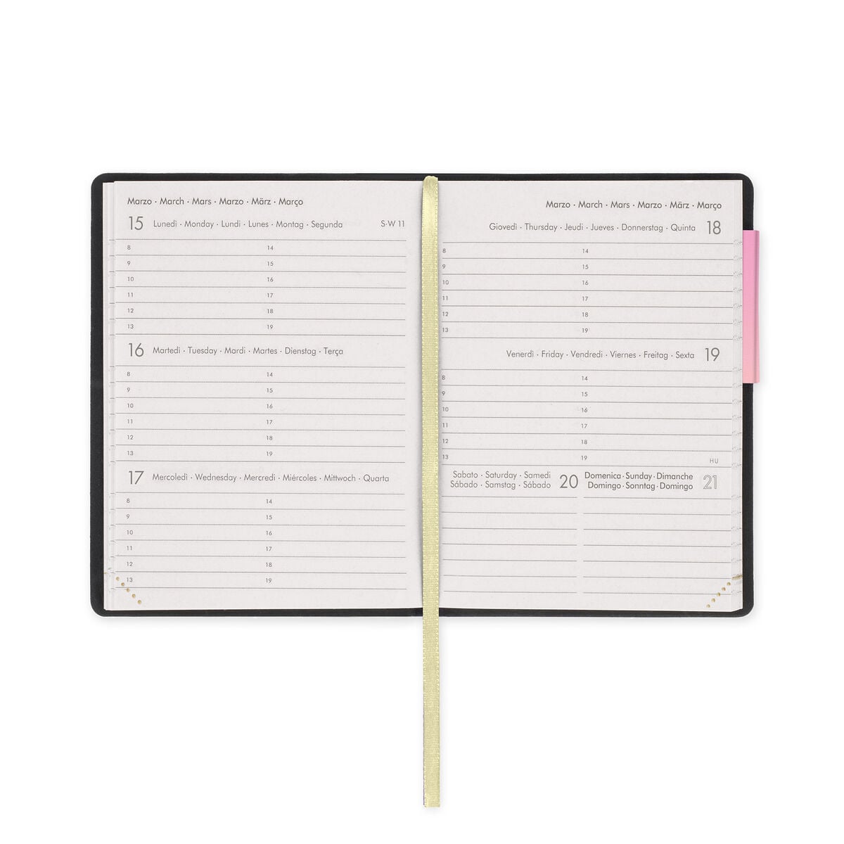 Legami - Agenda semanal mini de 12 meses 2027 - Sunrise Lover