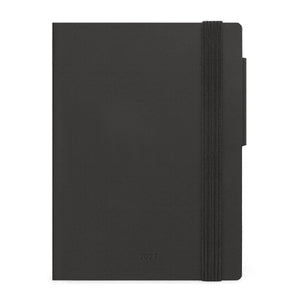 Legami - Agenda semanal pequeña de 12 meses 2027 - Black Suit