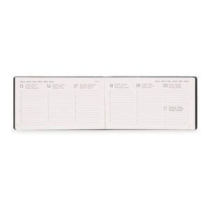 Legami - Agenda Semanal Horizontal Pequeña de 13 Meses 2027 - Cosmic Lilac