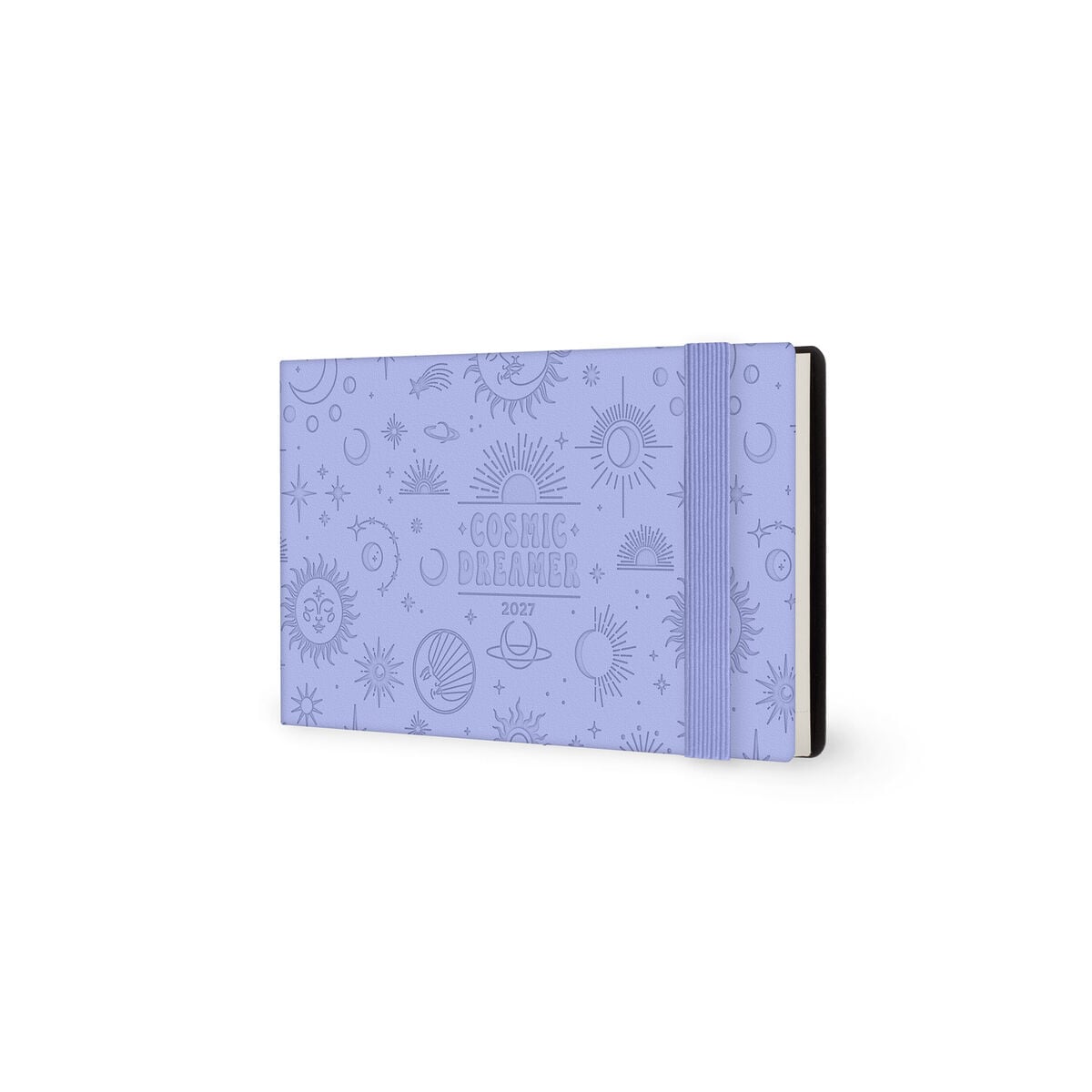 Legami - Agenda Semanal Horizontal Pequeña de 13 Meses 2027 - Cosmic Lilac