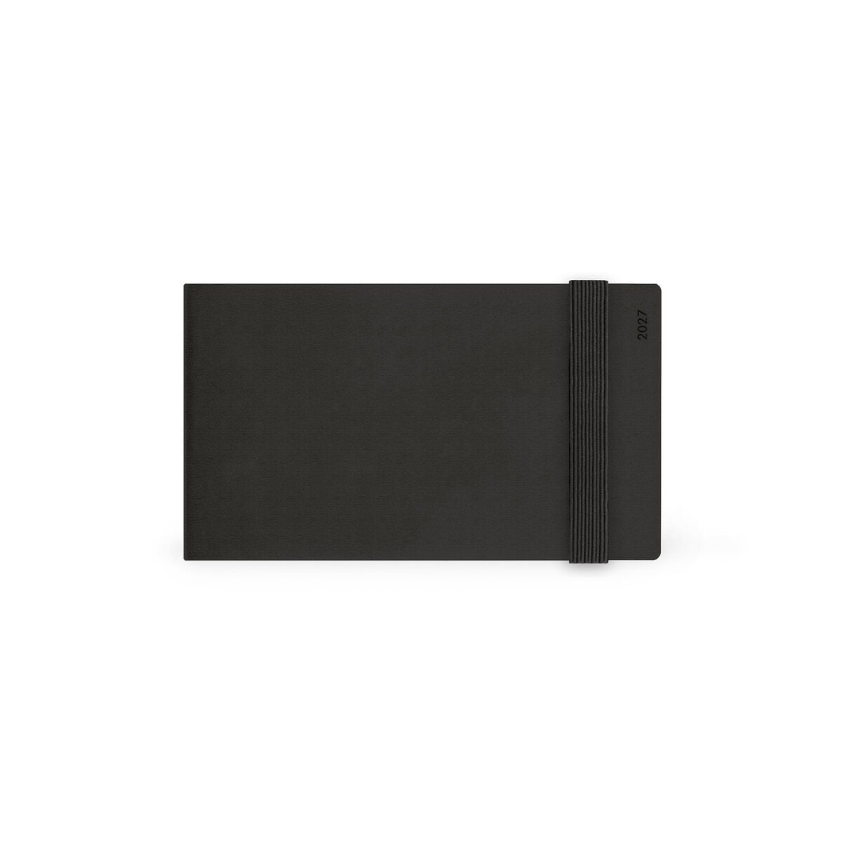Legami - Agenda Semanal Horizontal Pequeña de 13 Meses 2027 - Black Suit