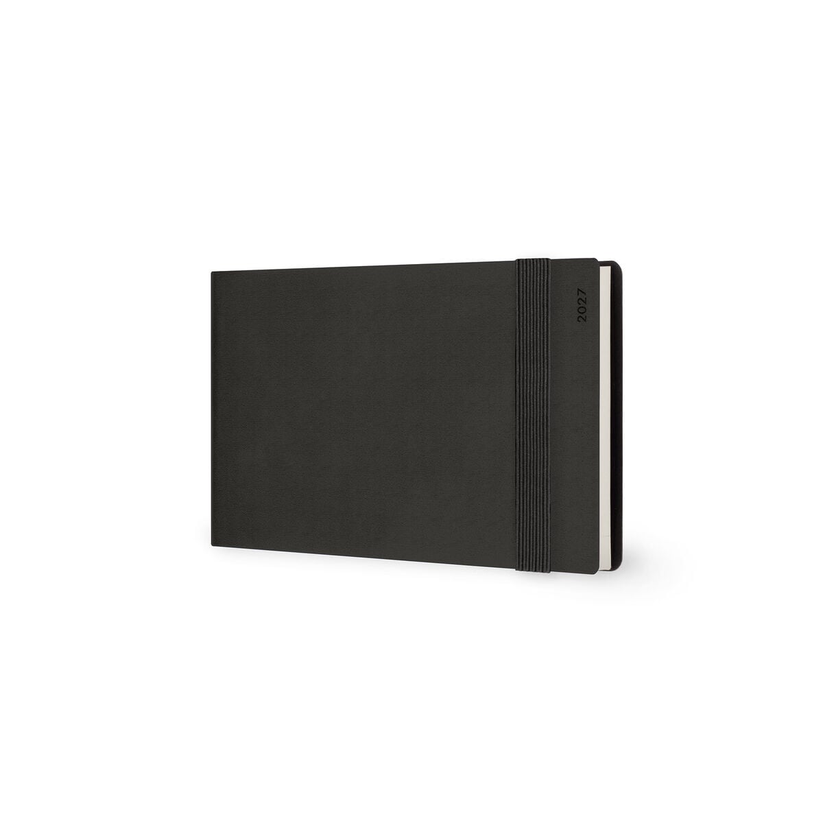 Legami - Agenda Semanal Horizontal Pequeña de 13 Meses 2027 - Black Suit
