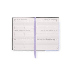 Legami - Agenda Semanal Pequeña 12 Meses 2027 - Cosmic Lilac