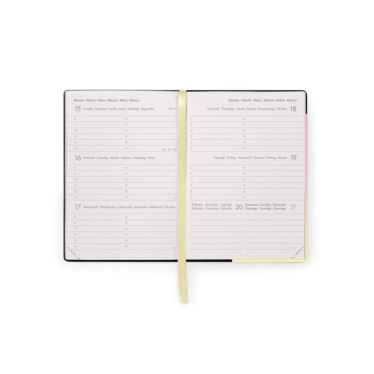 Legami - Agenda Semanal Pequeña de 12 Meses 2027 - Sunrise Lover