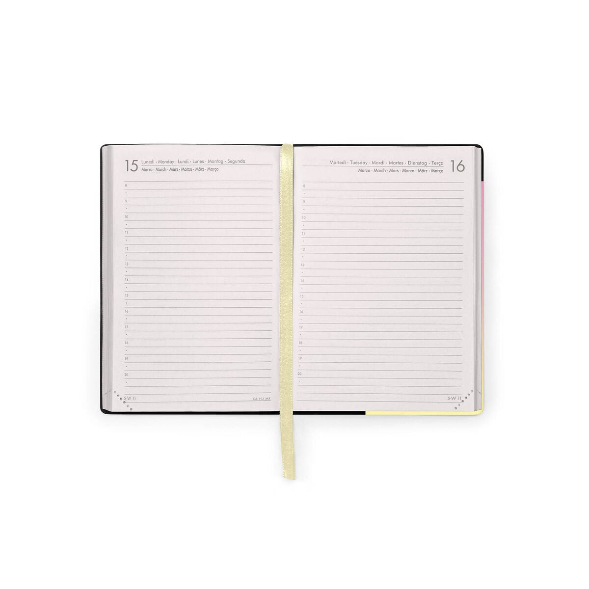 Legami - Agenda Diaria Pequeña de 12 Meses 2027 - Sunrise Lover