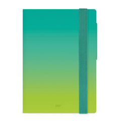 Legami - Agenda Diaria Pequeña de 12 Meses 2027 - Shades Green