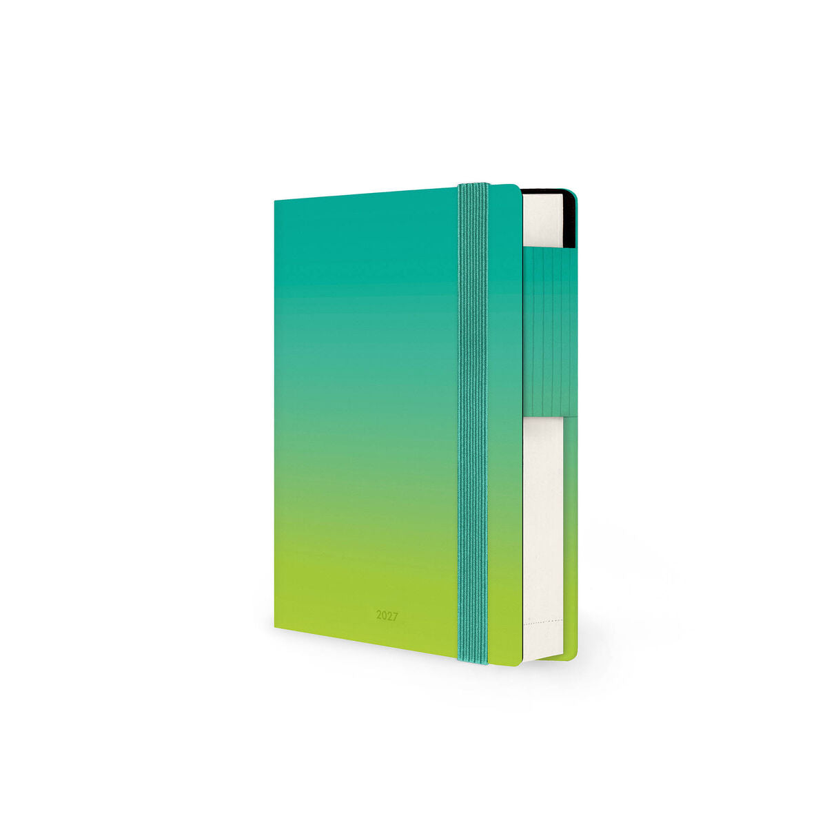 Legami - Agenda Diaria Pequeña de 12 Meses 2027 - Shades Green