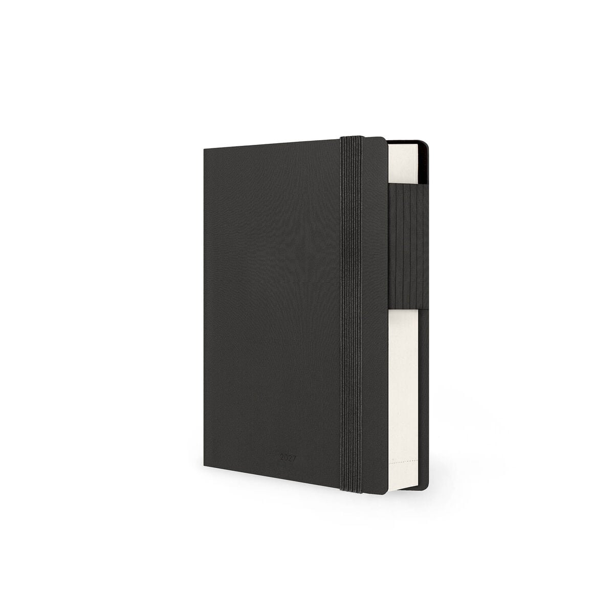 Legami - Agenda Diaria Pequeña de 12 Meses 2027 - Black Suit
