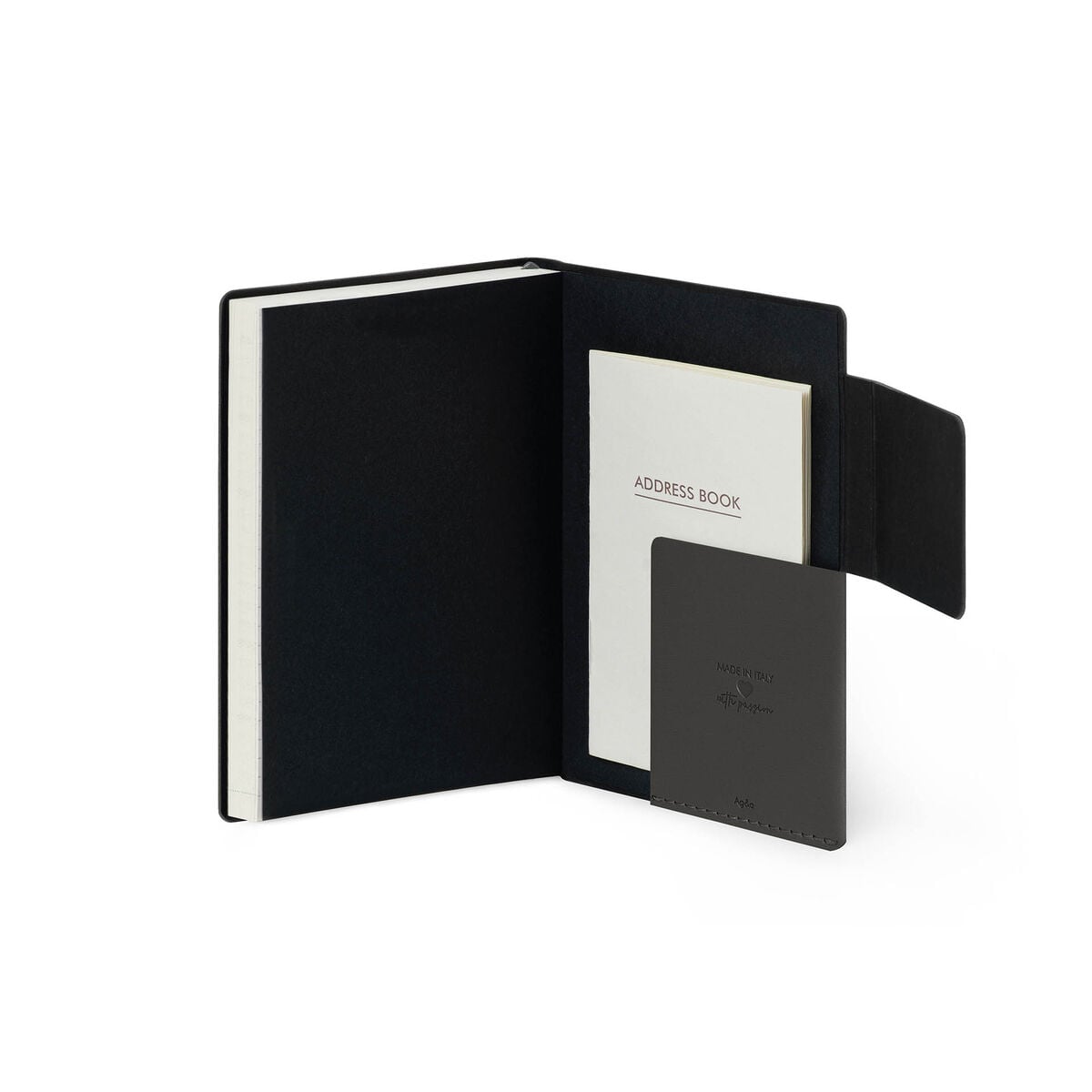 Legami - Agenda Diaria Pequeña de 12 Meses 2027 - Black Suit